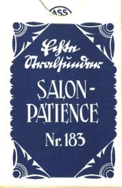 13200 Buttner Spiel Salon Patience No 183 blau Box VS