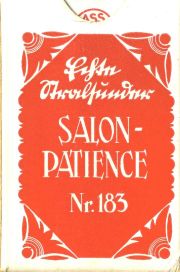 13201 Buttner Spiel Salon Patience No 183 rot Box VS