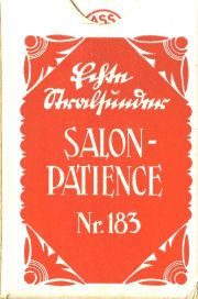 13201 Buttner Spiel Salon Patience No 183 rot Box VS 13201 Buttner Spiel Salon Patience No 183 rot Box VS