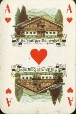 13229 Deutsche Trachtenkarte Herz As