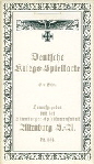 13283 Deutsche Kriegs-Spielkarte - ND Box VS 13283 Deutsche Kriegs-Spielkarte - ND Box VS